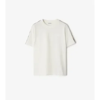 Tricou din bumbac cu borduri în carouri Tricou din bumbac cu borduri în carouri