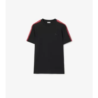 Tricou din bumbac cu borduri în carouri