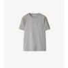 Tricou din bumbac cu borduri în carouri