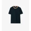 Tricou din bumbac cu borduri în carouri