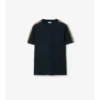 Tricou din bumbac cu borduri în carouri Tricou din bumbac cu borduri în carouri