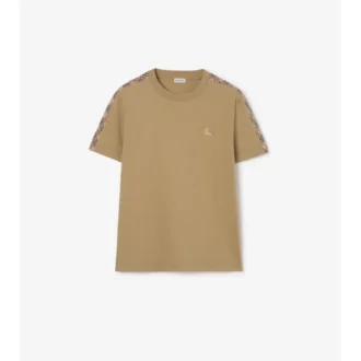 Tricou din bumbac cu borduri în carouri
