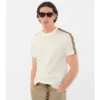 Tricou din bumbac cu borduri în carouri Tricou din bumbac cu borduri în carouri
