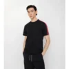 Tricou din bumbac cu borduri în carouri