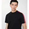 Tricou din bumbac cu borduri în carouri