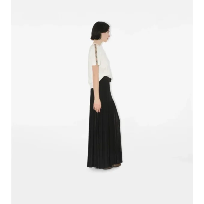 Tricou din bumbac cu borduri în carouri Tricou din bumbac cu borduri în carouri