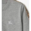 Tricou din bumbac cu borduri în carouri Tricou din bumbac cu borduri în carouri