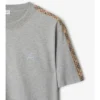 Tricou din bumbac cu borduri în carouri