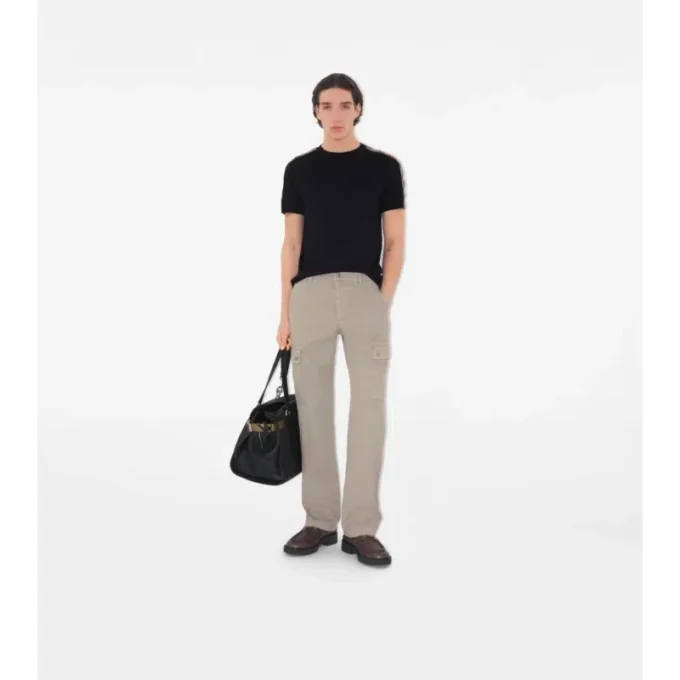 Tricou din bumbac cu borduri în carouri Tricou din bumbac cu borduri în carouri