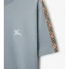 Tricou din bumbac cu borduri în carouri