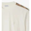Tricou din bumbac cu borduri în carouri Tricou din bumbac cu borduri în carouri