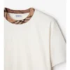Tricou din bumbac cu borduri în carouri Tricou din bumbac cu borduri în carouri