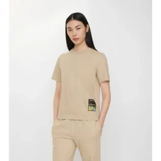 Tricou din bumbac cu etichetă Landscape