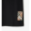 Tricou din bumbac cu etichetă în carouri