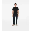 Tricou din bumbac cu etichetă în carouri