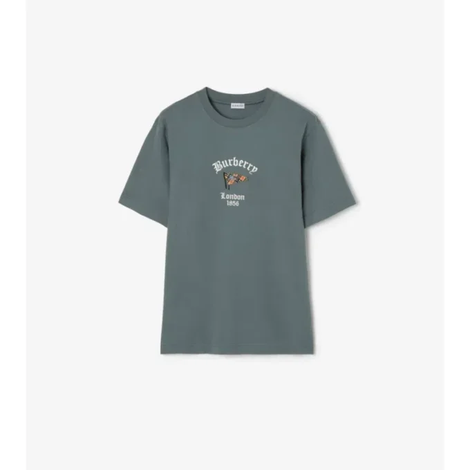 Tricou din bumbac cu imprimeu Check Flag Tricou din bumbac cu imprimeu Check Flag