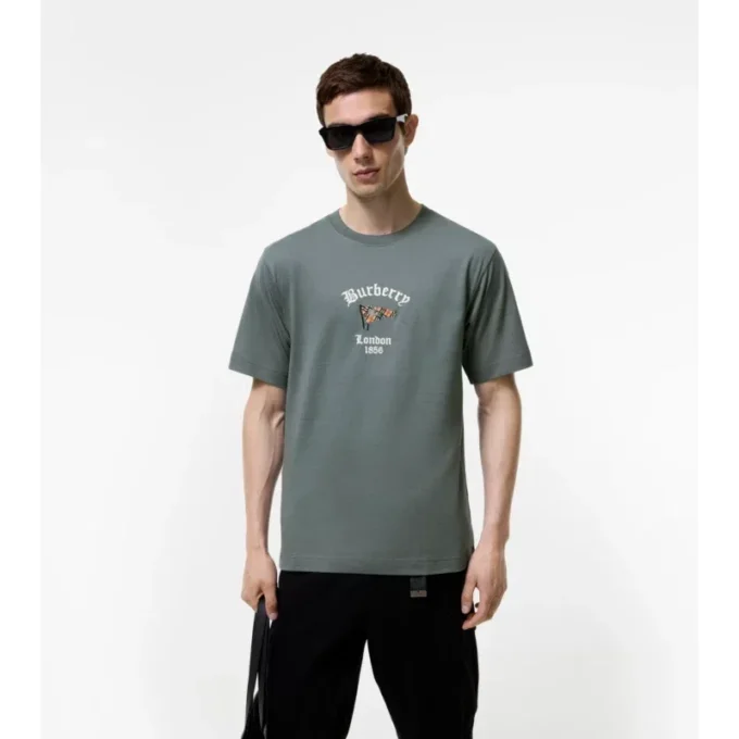 Tricou din bumbac cu imprimeu Check Flag Tricou din bumbac cu imprimeu Check Flag