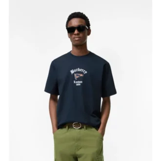 Tricou din bumbac cu imprimeu Check Flag