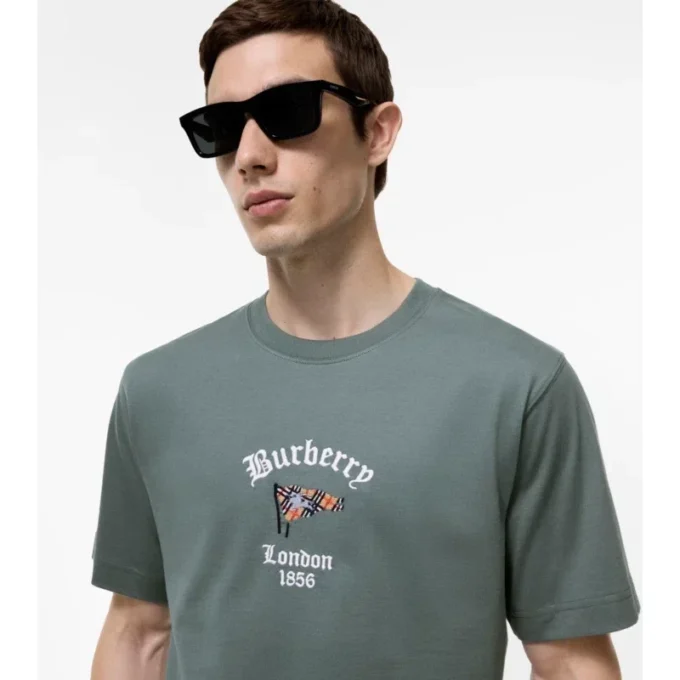 Tricou din bumbac cu imprimeu Check Flag Tricou din bumbac cu imprimeu Check Flag