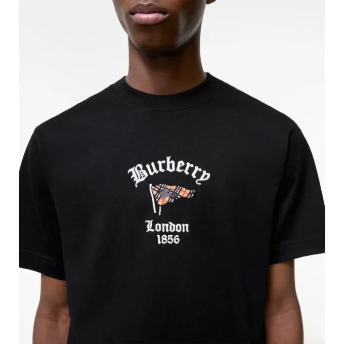Tricou din bumbac cu imprimeu Check Flag Tricou din bumbac cu imprimeu Check Flag