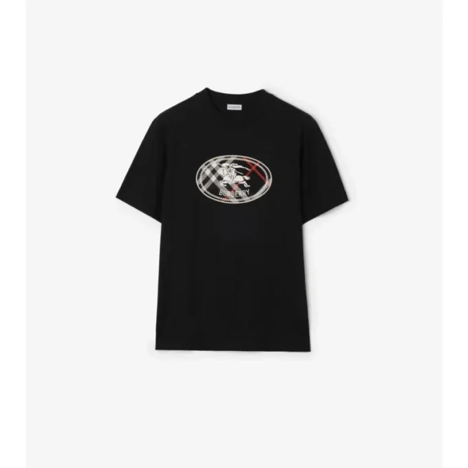 Tricou din bumbac cu imprimeu Check Knight Stamp