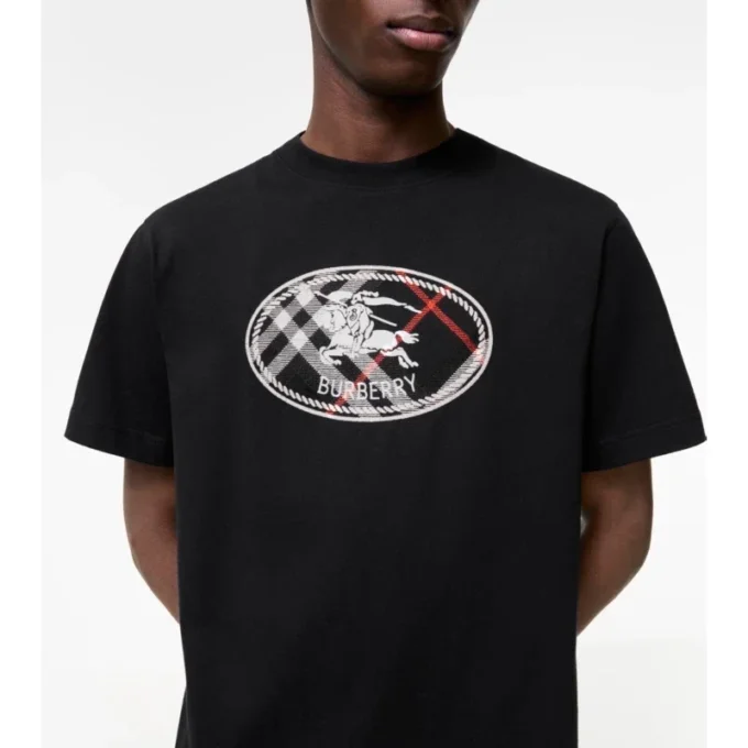 Tricou din bumbac cu imprimeu Check Knight Stamp