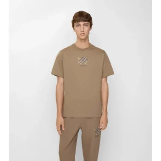 Tricou din bumbac cu imprimeu Ekd Check
