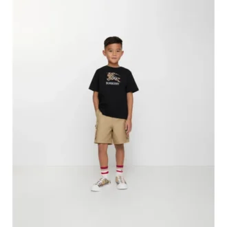 Tricou din bumbac cu imprimeu EKD Check