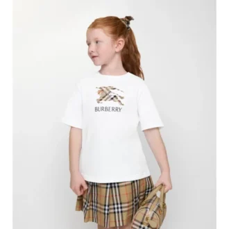 Tricou din bumbac cu imprimeu EKD Check