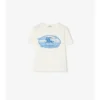 Tricou din bumbac cu imprimeu Knight Stamp Tricou din bumbac cu imprimeu Knight Stamp