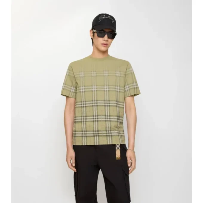 Tricou din bumbac cu imprimeu în degrade