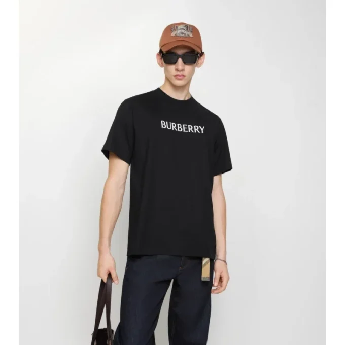 Tricou din bumbac cu logo Tricou din bumbac cu logo
