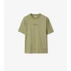 Tricou din bumbac cu logo cursiv în carouri Tricou din bumbac cu logo cursiv în carouri