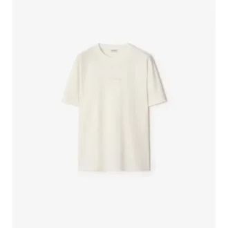 Tricou din bumbac cu logo cursiv în carouri