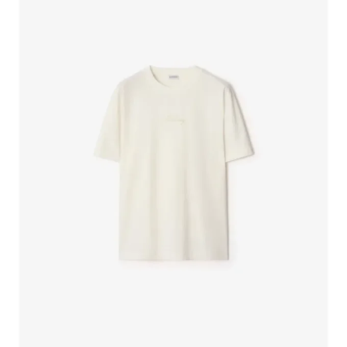 Tricou din bumbac cu logo cursiv în carouri Tricou din bumbac cu logo cursiv în carouri