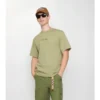 Tricou din bumbac cu logo cursiv în carouri Tricou din bumbac cu logo cursiv în carouri
