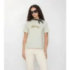 Tricou din bumbac cu logo cursiv în carouri Tricou din bumbac cu logo cursiv în carouri