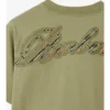 Tricou din bumbac cu logo cursiv în carouri Tricou din bumbac cu logo cursiv în carouri