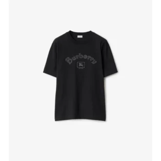 Tricou din bumbac cu logo gotic