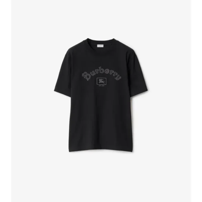 Tricou din bumbac cu logo gotic