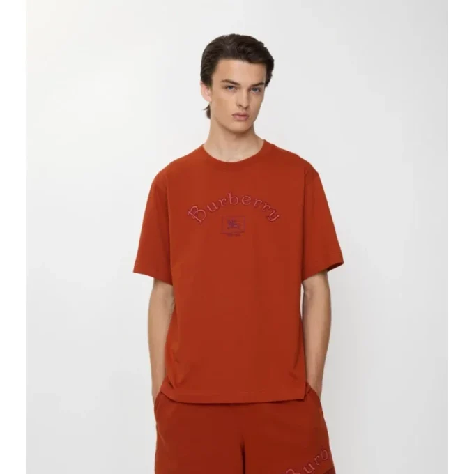Tricou din bumbac cu logo gotic