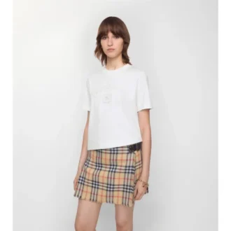Tricou din bumbac cu logo gotic