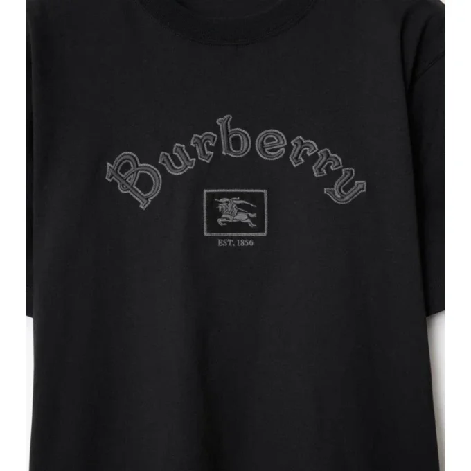 Tricou din bumbac cu logo gotic