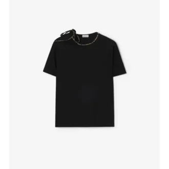 Tricou din bumbac cu mâneci cu nasturi