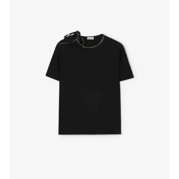 Tricou din bumbac cu mâneci cu nasturi