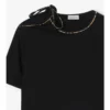 Tricou din bumbac cu mâneci cu nasturi