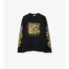 Tricou din bumbac cu mâneci lungi, cu imprimeu pădure Tricou din bumbac cu mâneci lungi, cu imprimeu pădure