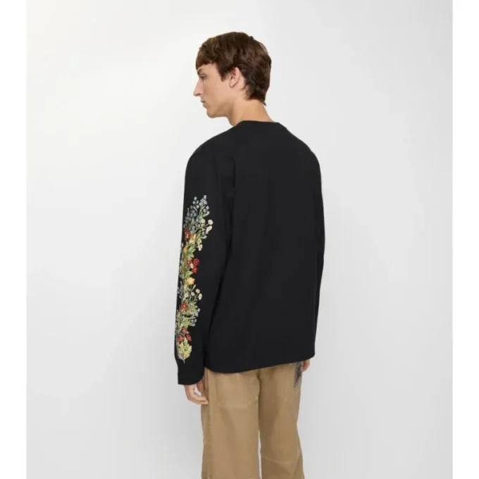 Tricou din bumbac cu mâneci lungi, cu imprimeu pădure Tricou din bumbac cu mâneci lungi, cu imprimeu pădure