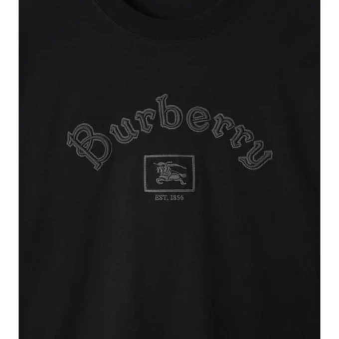 Tricou din bumbac cu mâneci lungi și logo gotic