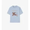 Tricou din bumbac EKD cu broderie în cruciulițe Tricou din bumbac EKD cu broderie în cruciulițe
